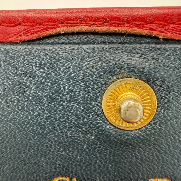 Vintage Christian Dior Double Flap Long Wallet with Unbranded Chain - Picture 10 of 17